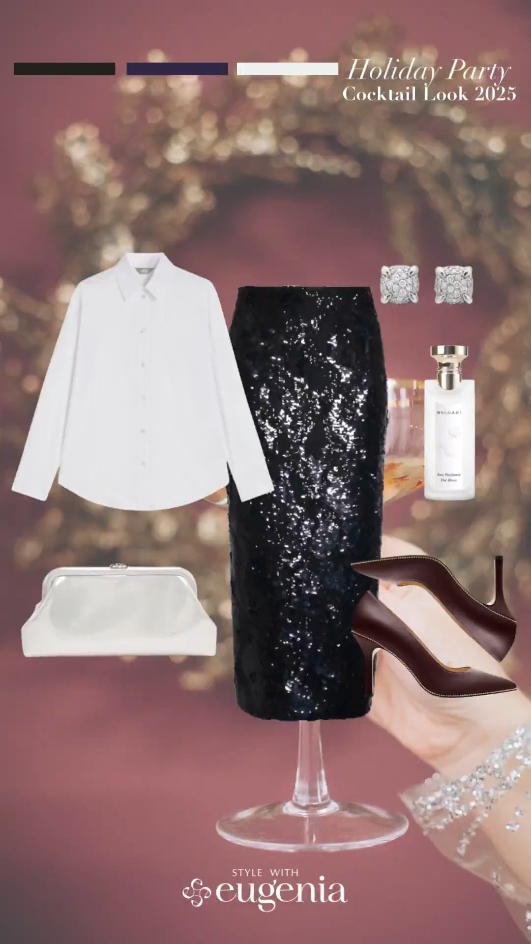 A crisp white shirt teamed with black sequins is the easiest route to modern sophistication — tailored yet relaxed, sparkling without demanding attention, and perfectly balanced by rich chocolate heels that add warmth.

Ideal for office soirées, dinner gatherings, or any occasion where you want festive shine while still feeling entirely yourself.

#LTKHoliday #LTKootd #LTKPetite