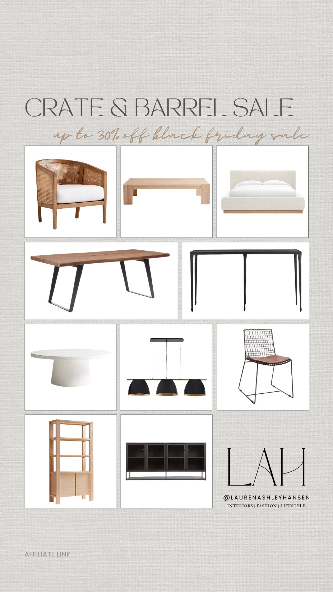 Crate & Barrel is celebrating the holidays with up to 30% off favorites! Our dining table, chandelier, dining chairs, sideboard in our dining room, and my favorite iron console are all included!! So many favorites I love and own, and many more!! A great time to save on appliances too!

#LTKHome #LTKCyberWeek #LTKSaleAlert