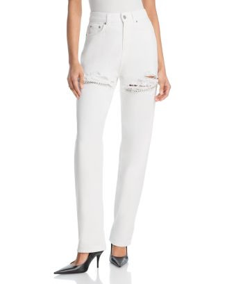 Crystal Fray Slit Jeans | Bloomingdale's (US)