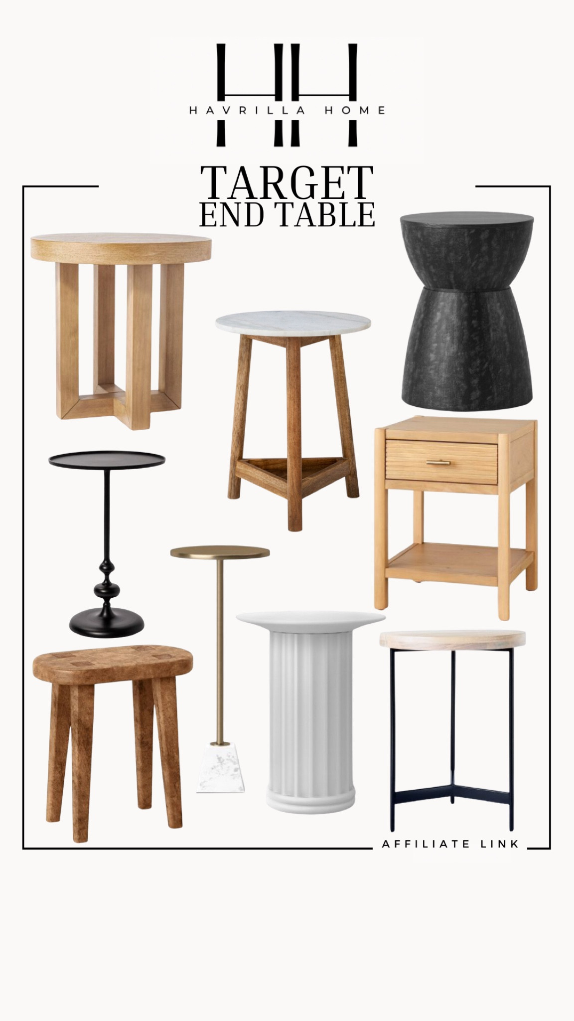 Villa Park Round Wooden End Table … curated on LTK