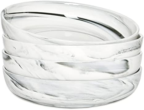 Amazon.com: Yundu Porcelain 52 Ounce Pasta Bowl Set,Large Salad Bowls, Serving Bowls,Set of 2,Grey M | Amazon (US)