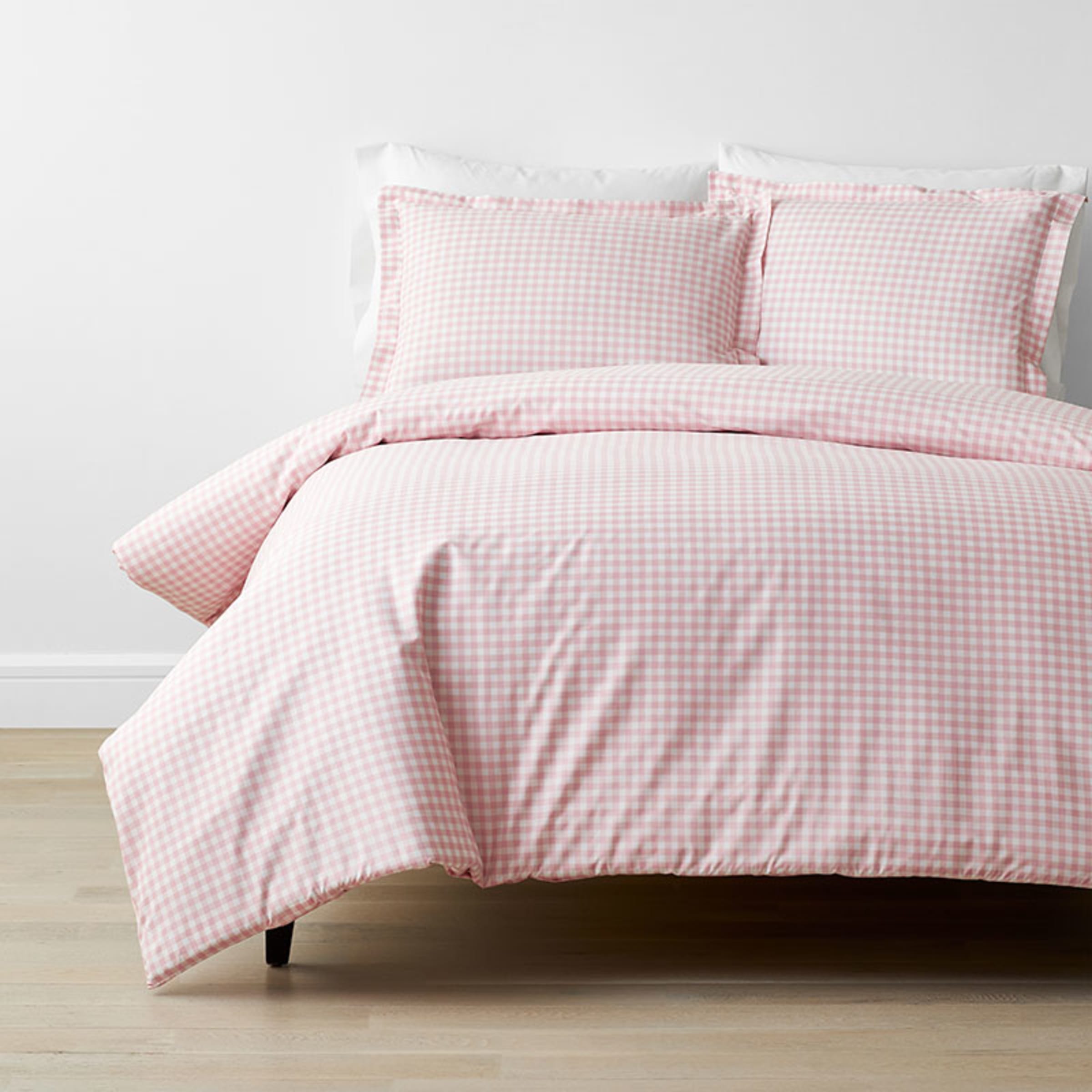 Company Kids™ Gingham Organic Cotton Percale Duvet Cover Set | The Company Store