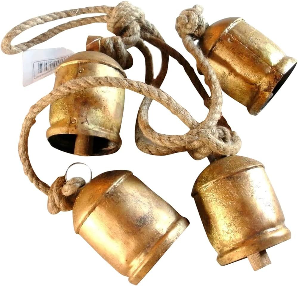 Hanging Christmas Bells for Decoration,Metal Harmony Giant Cow Bells Vintage Style,Handicrafts Sh... | Amazon (UK)