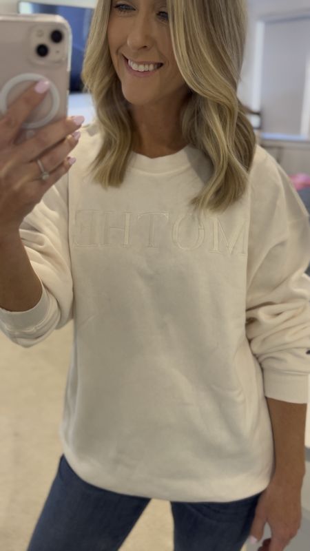 MOTHER sweatshirt! Wearing a small. Oversized. Stay true to size for an oversized look. 

#LTKSeasonal #LTKxTarget #LTKfindsunder50