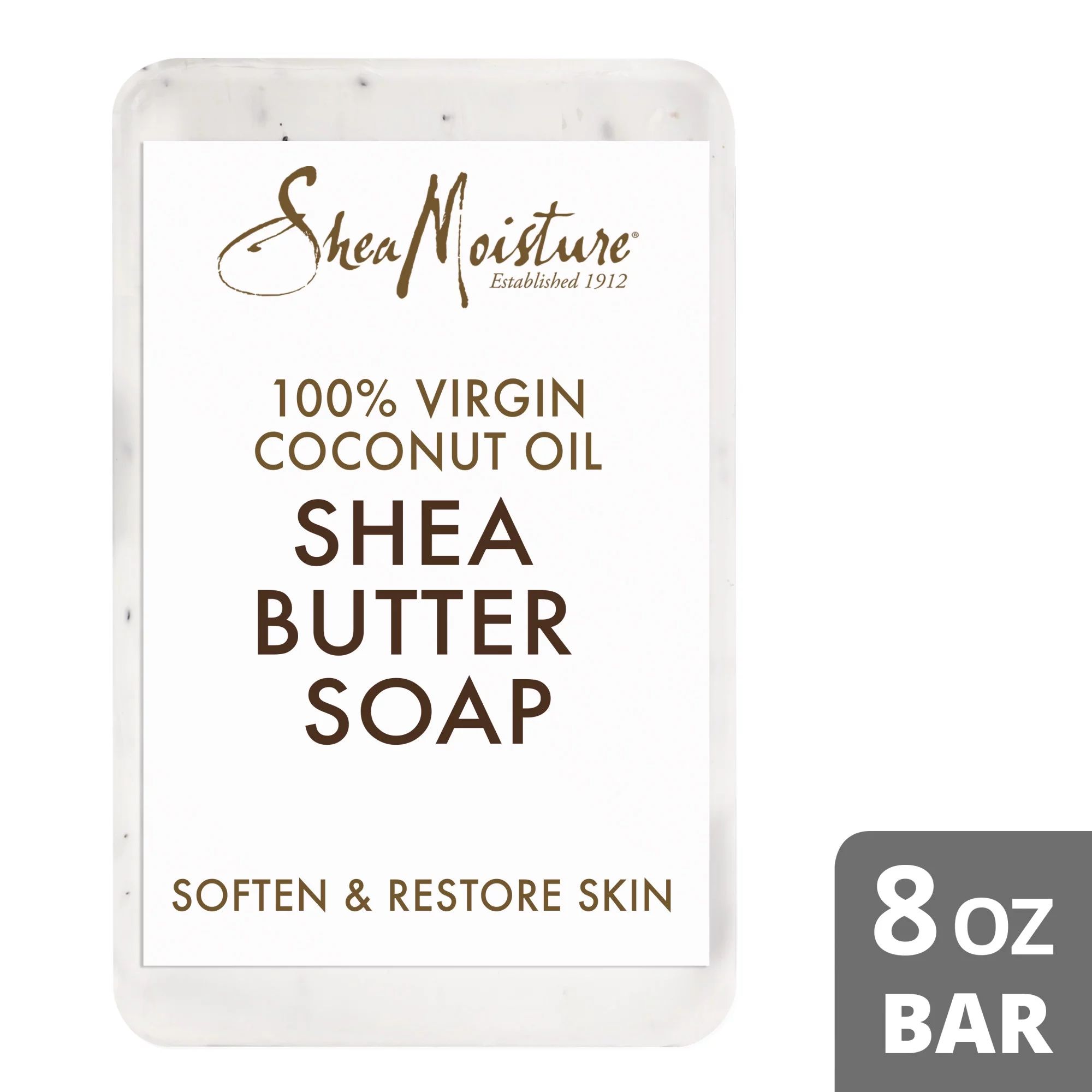 SheaMoisture Shea Butter Soap 100% Virgin Coconut Oil, 8 Oz. | Walmart (US)