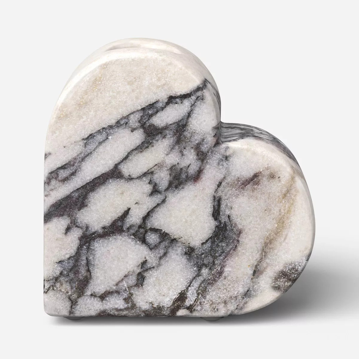 Valentine's Day Marble Heart Taper Candle Holder - Threshold™ | Target