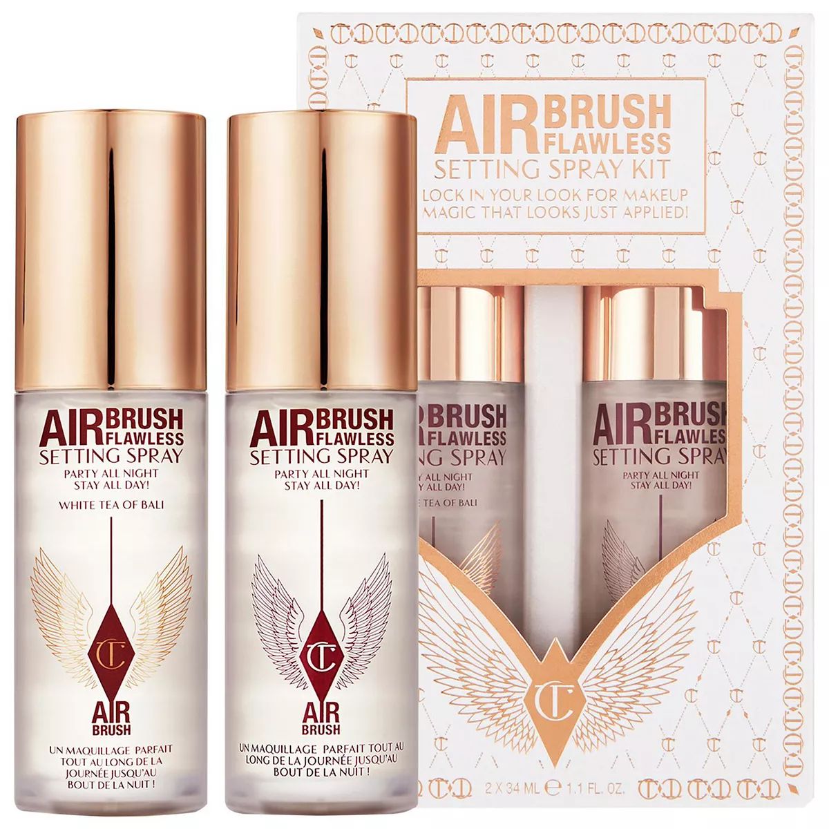 Charlotte Tilbury Mini Airbrush Flawless Setting Spray Duo Set | Kohl's