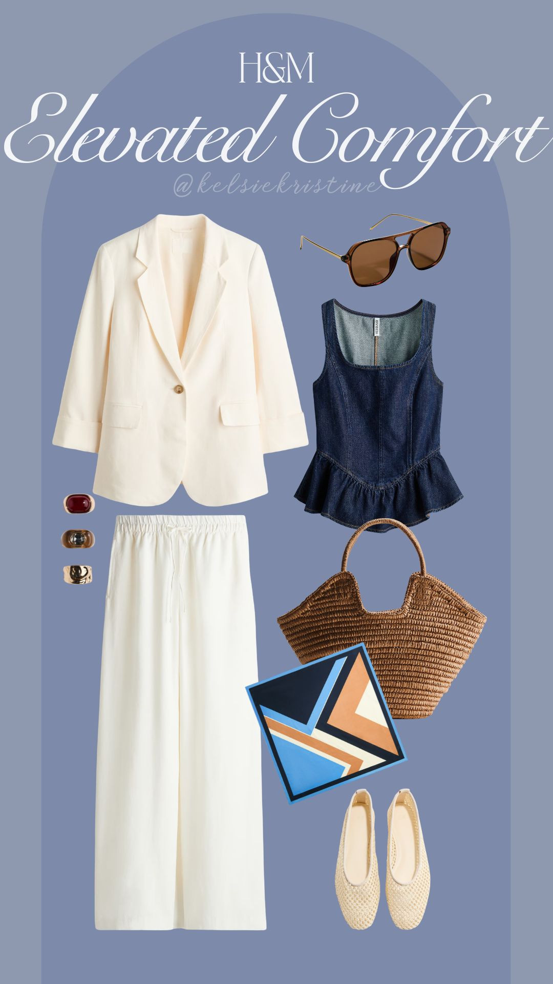 H&M | Elevated Comfort | H&M Women's | H&M Spring | Linen Spring Outfit | Elevated Mom Look | Mid-Size | Mid-Size Outfit Idea | Mid-Size Style | Spring Outfit | Mom Outfit | H&M Style | Work Outfit | Date Night Outfit |  

 #LTKootd #LTKMidsize #LTKWorkwear