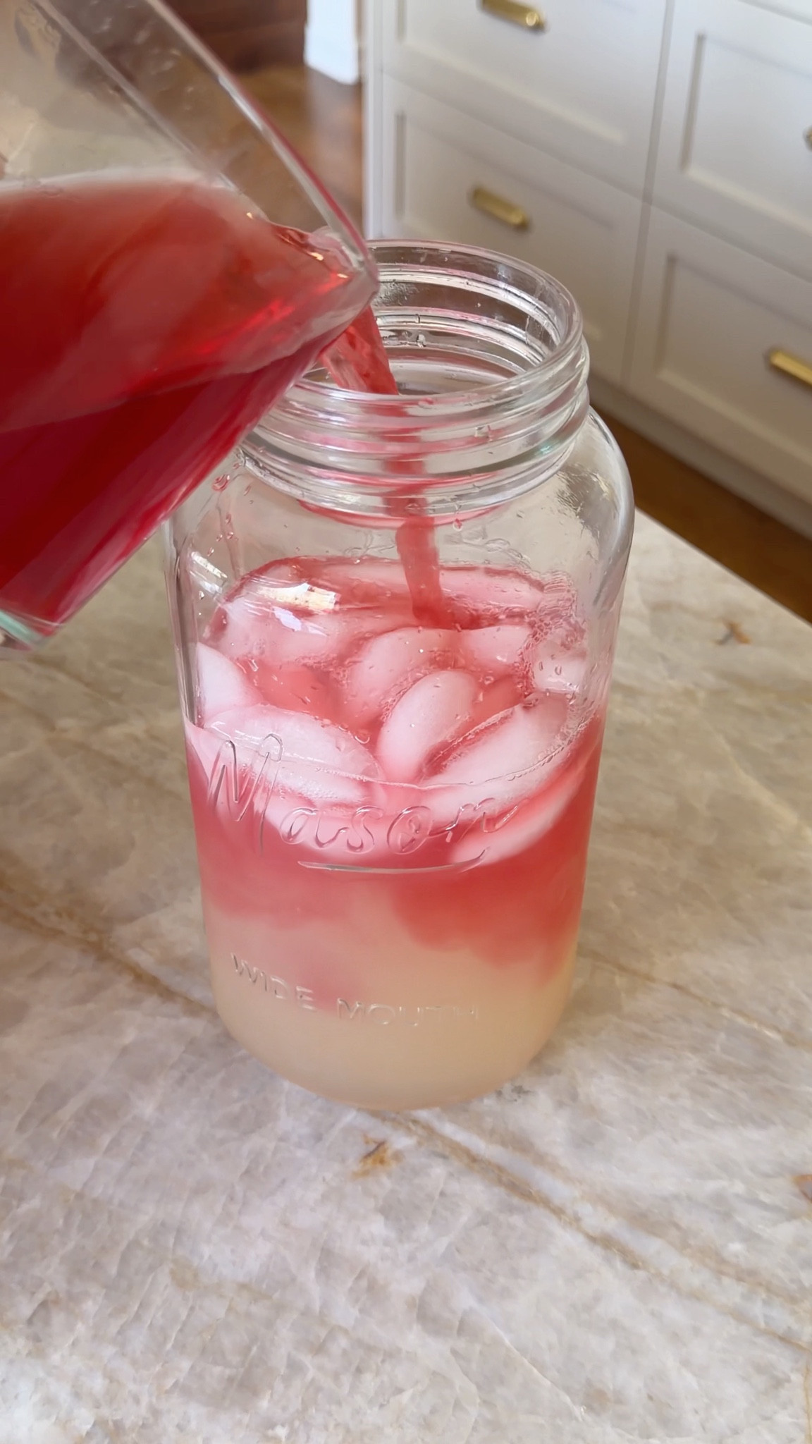 Passion tea lemonade from Starbucks but making it at home! Love this large glass jar with a pour lid for making lots of drinks 😍 

#summerhosting #summerdrink #summertime #masonjar #bresheppard 

#LTKSeasonal
