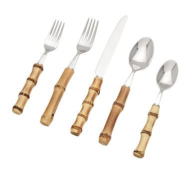 Natural Bamboo Flatware | Pottery Barn (US)