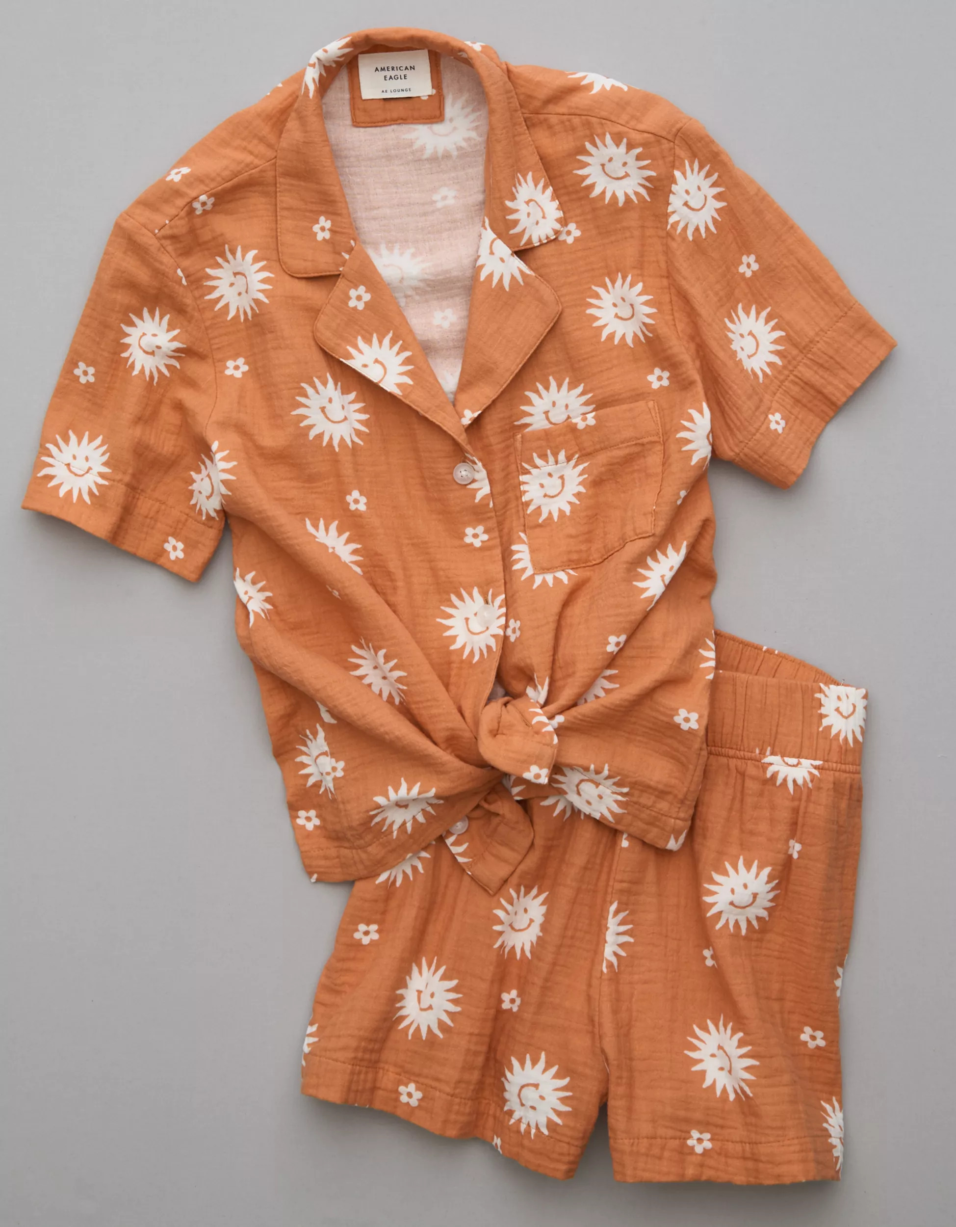 AE Sun PJ Top & Shorts Set | American Eagle Outfitters (US & CA)