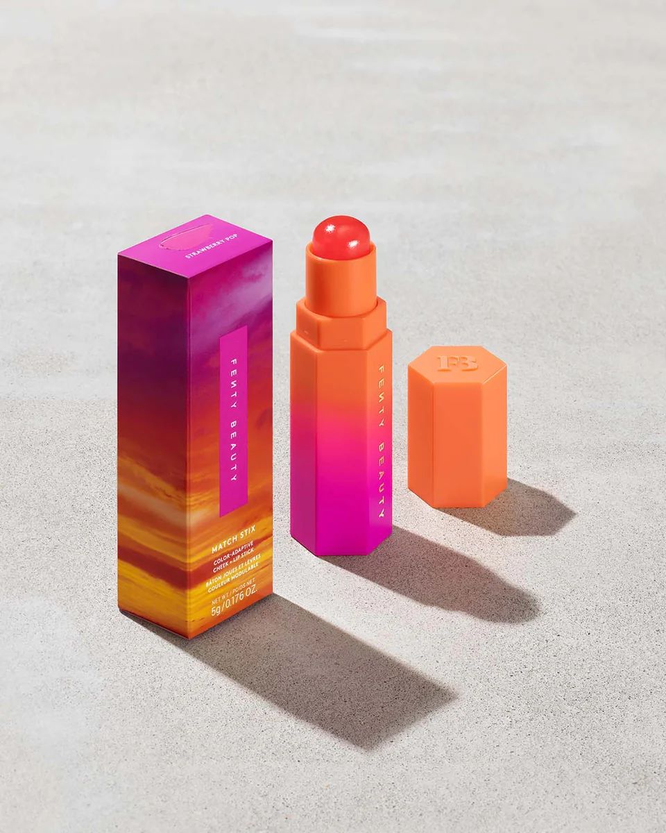 Match Stix Color Adaptive Cheek + Lip Stick: Summatime Collection — Strawberry Pop | Fenty Beauty