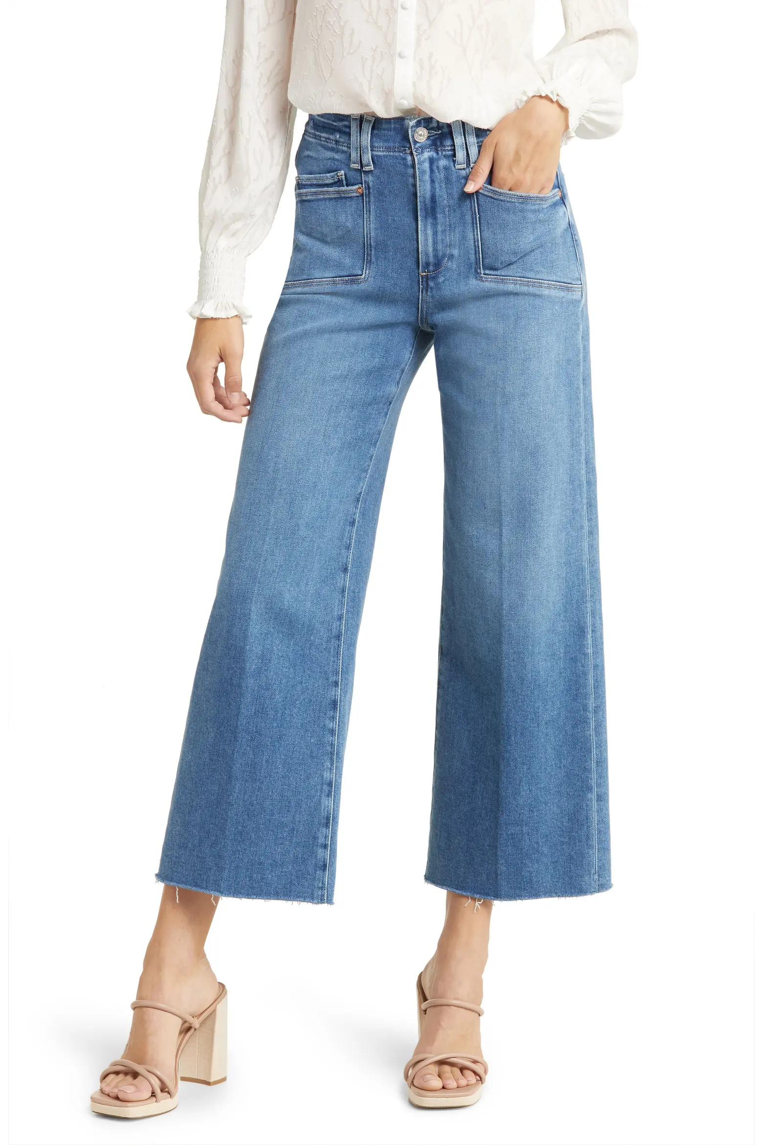 Anessa High Waist Wide Leg Jeans (Women) | Nordstrom | Nordstrom