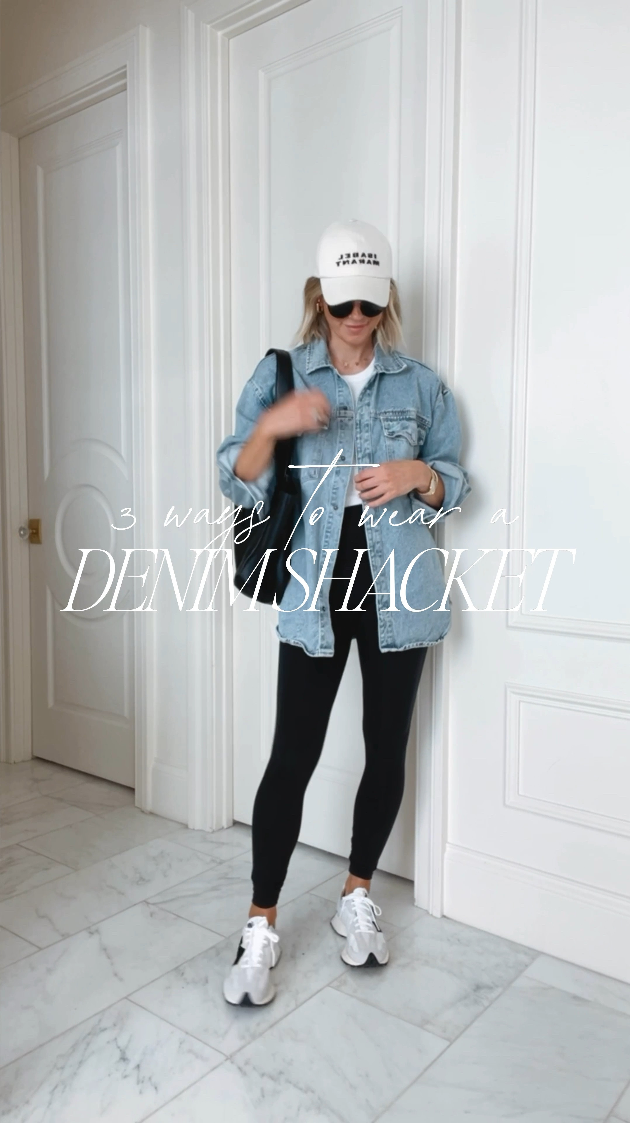 Denim shacket fits oversized wearing size small. #casualfalloutfits 