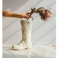 Modern Ceramics Rain Boot Flower Vase Tall Porcelain Office Decor White Ceramic Vase Living Room Cof | Etsy (US)