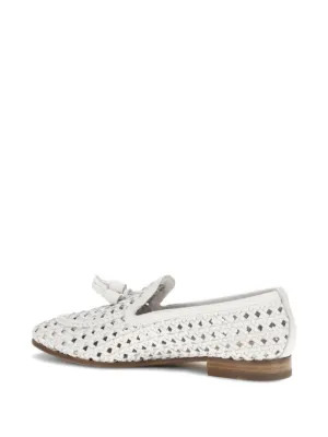 Fratelli Rossetti Woven Tassel Loafers | White | FARFETCH UK | Farfetch Global
