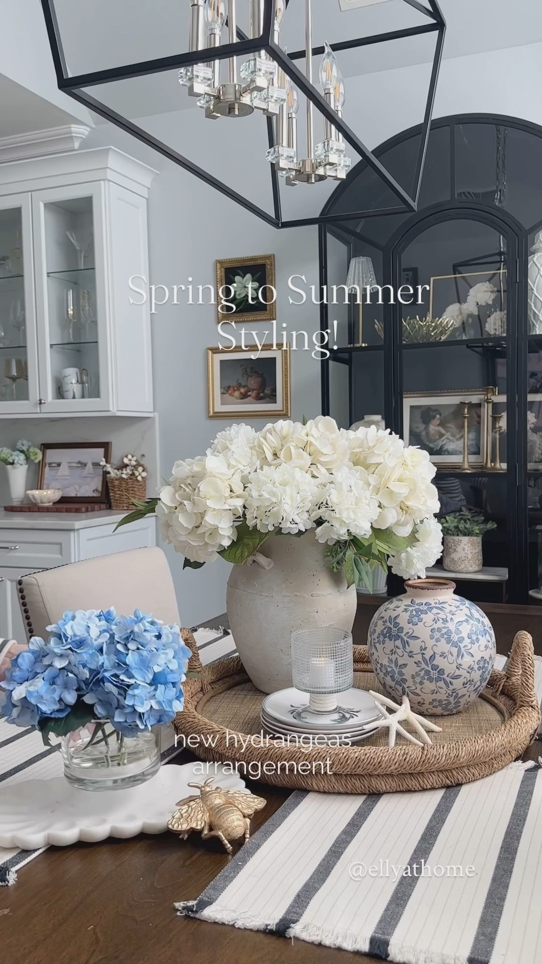 Shop pretty new vase collection, coastal plates, hydrangeas arrangement, brass bowl in cabinet, hurricane candleholder in more sizes, favorite blue and white painted vase, marble tray, hydrangeas and more spring home decor accessories. Pottery Barn, Target, Miichas stores, Anthropologie, Amazon home. Free shipping 