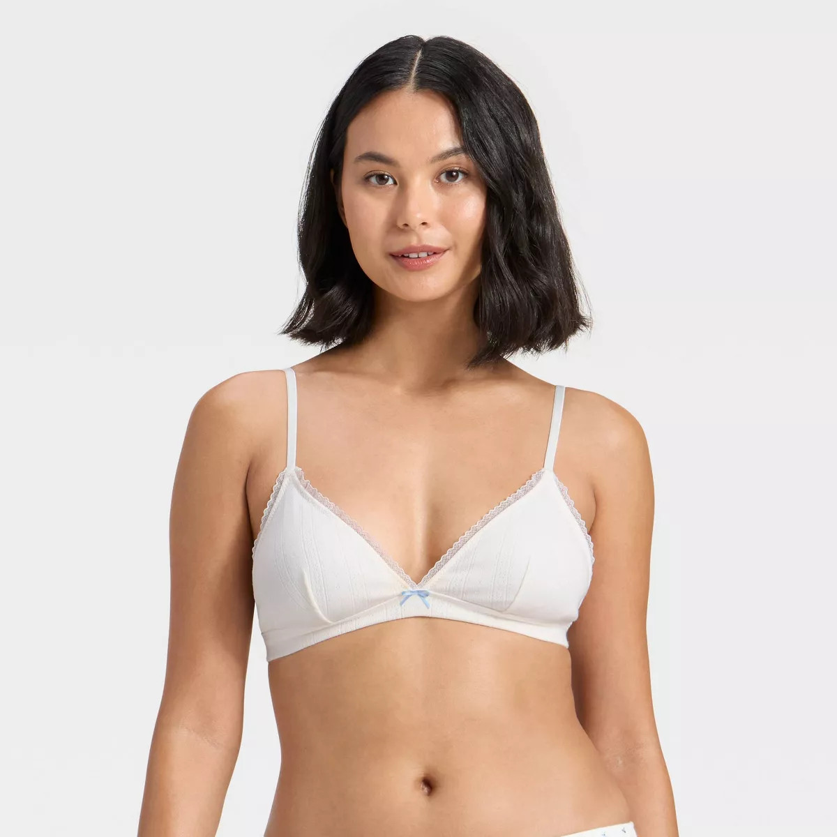 Women's Pointelle Triangle Bralette - Wild Fable™ | Target