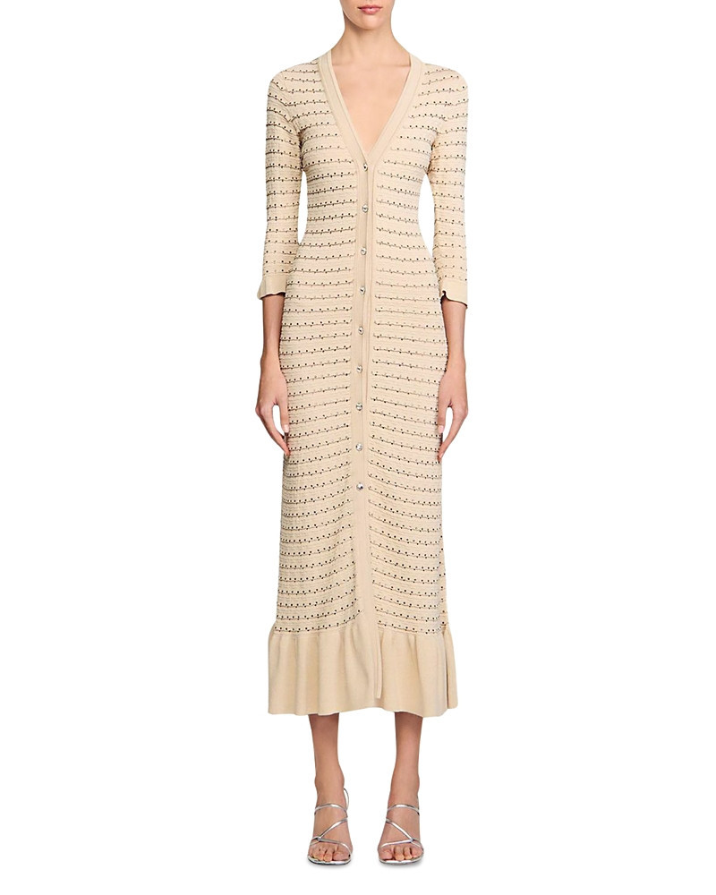 Sandro Rhinestone Knit Maxi Dress | Bloomingdale's (US)