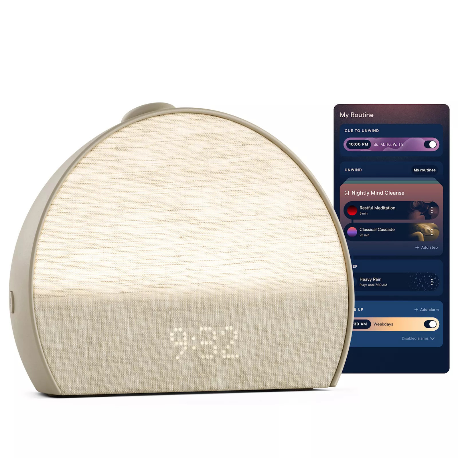 Hatch Rest 3 Smart Sound Machine & Sunrise Alarm Clock, Greige | Kohl's