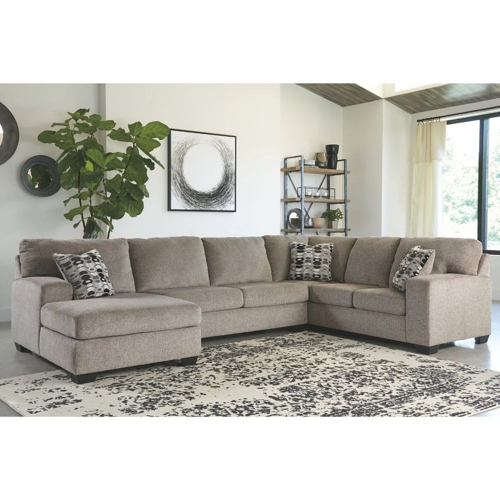 Ballinasloe 3-Piece Sectional with Left Facing Chaise - Platinum | Bed Bath & Beyond