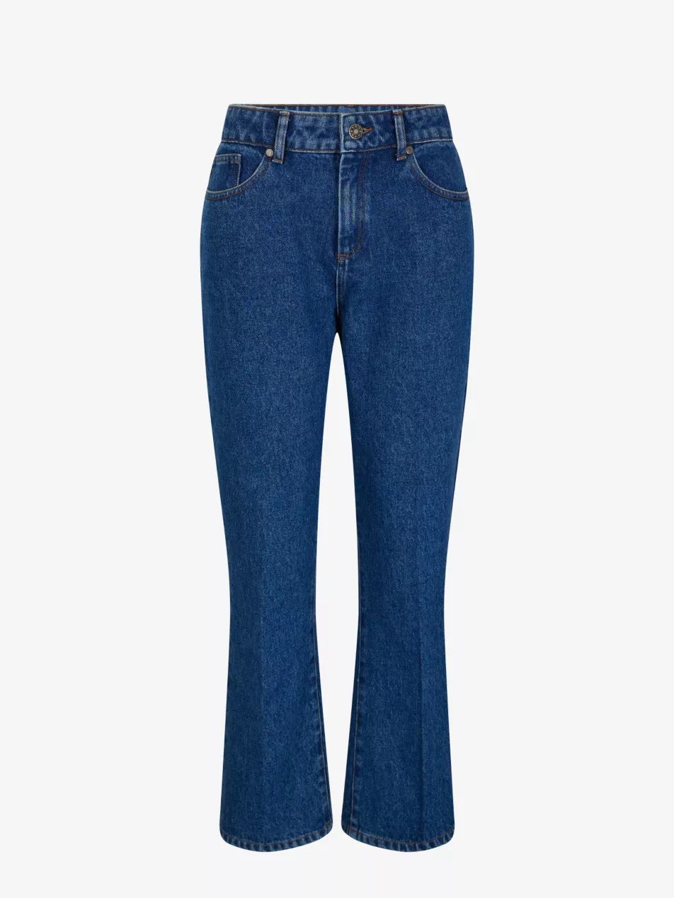 Francisco contrast-stitch straight-leg high-rise jeans | Selfridges
