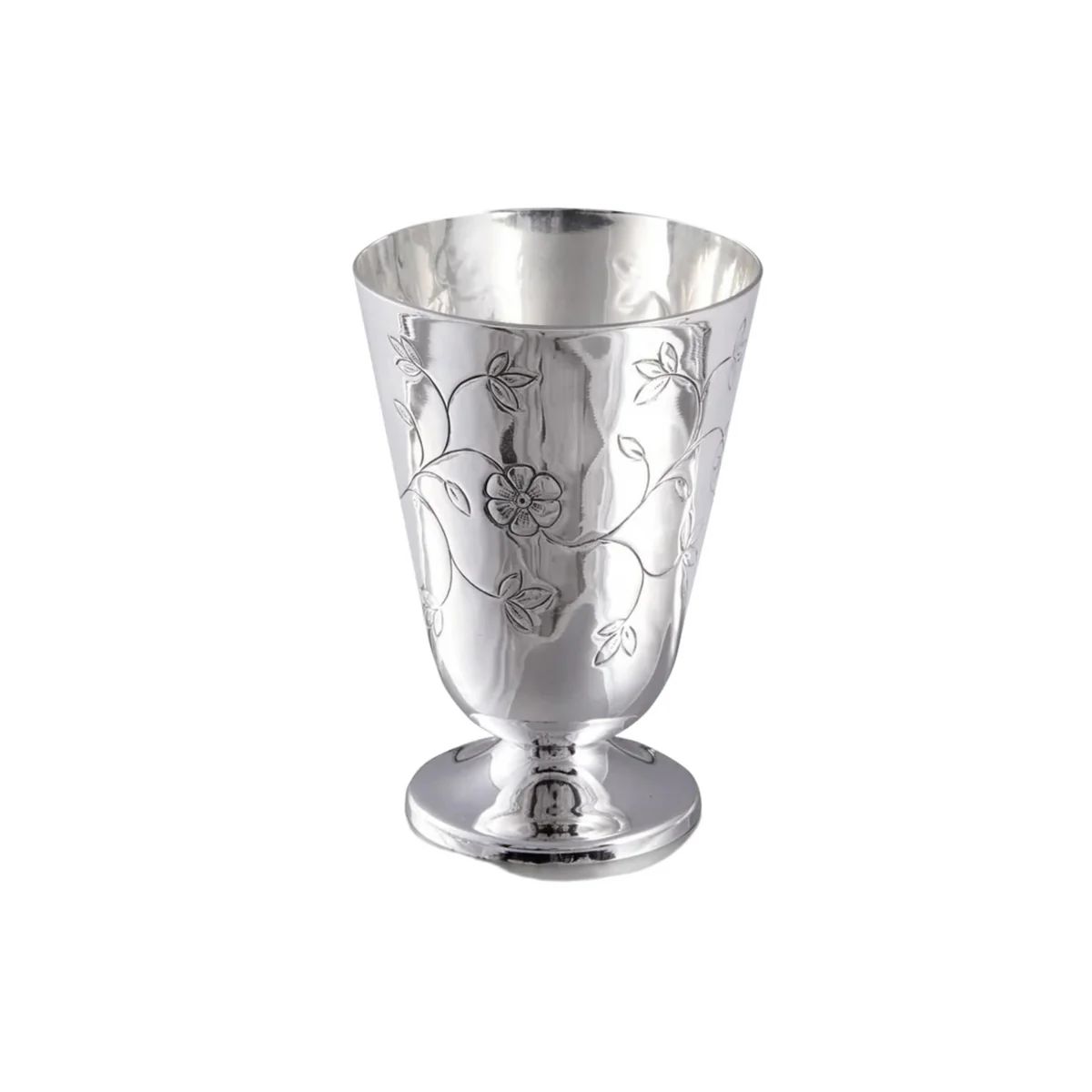 Silver Plated Hand Carved Cup | The Well Appointed House, LLC