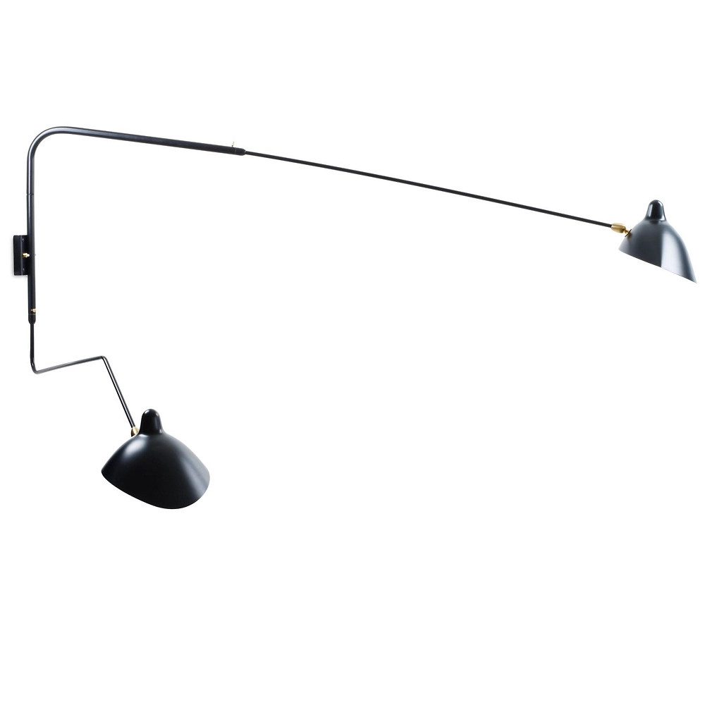 Two Arm Wall Sconce by Serge Mouille at Lumens.com | Lumens