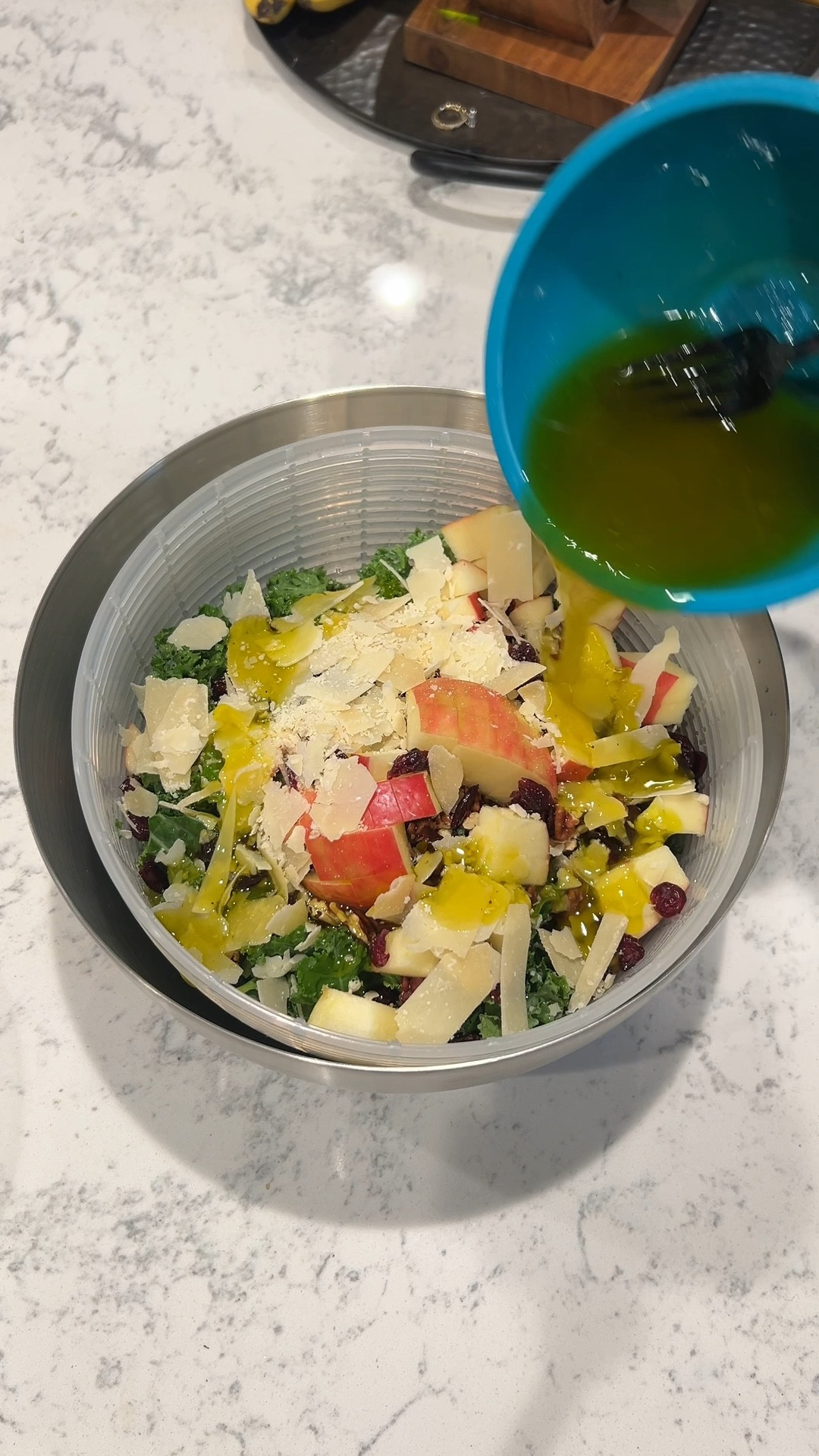making my fav salad lately ❤️‍🔥 recipe on my ig @abby.asselin! we put this salad spinner on our wedding registry & its changed the game for making big salads like this. mixes everything up so thoroughly & great for washing salad too!

#LTKVideo #LTKhome #LTKwedding