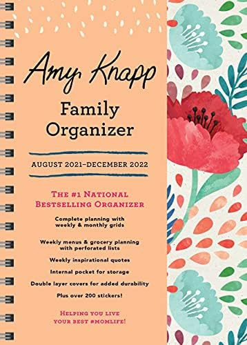 2022 Amy Knapp's Family Organizer: 17-Month Weekly Mom Planner with Stickers (Amy Knapp's Plan Your  | Amazon (US)