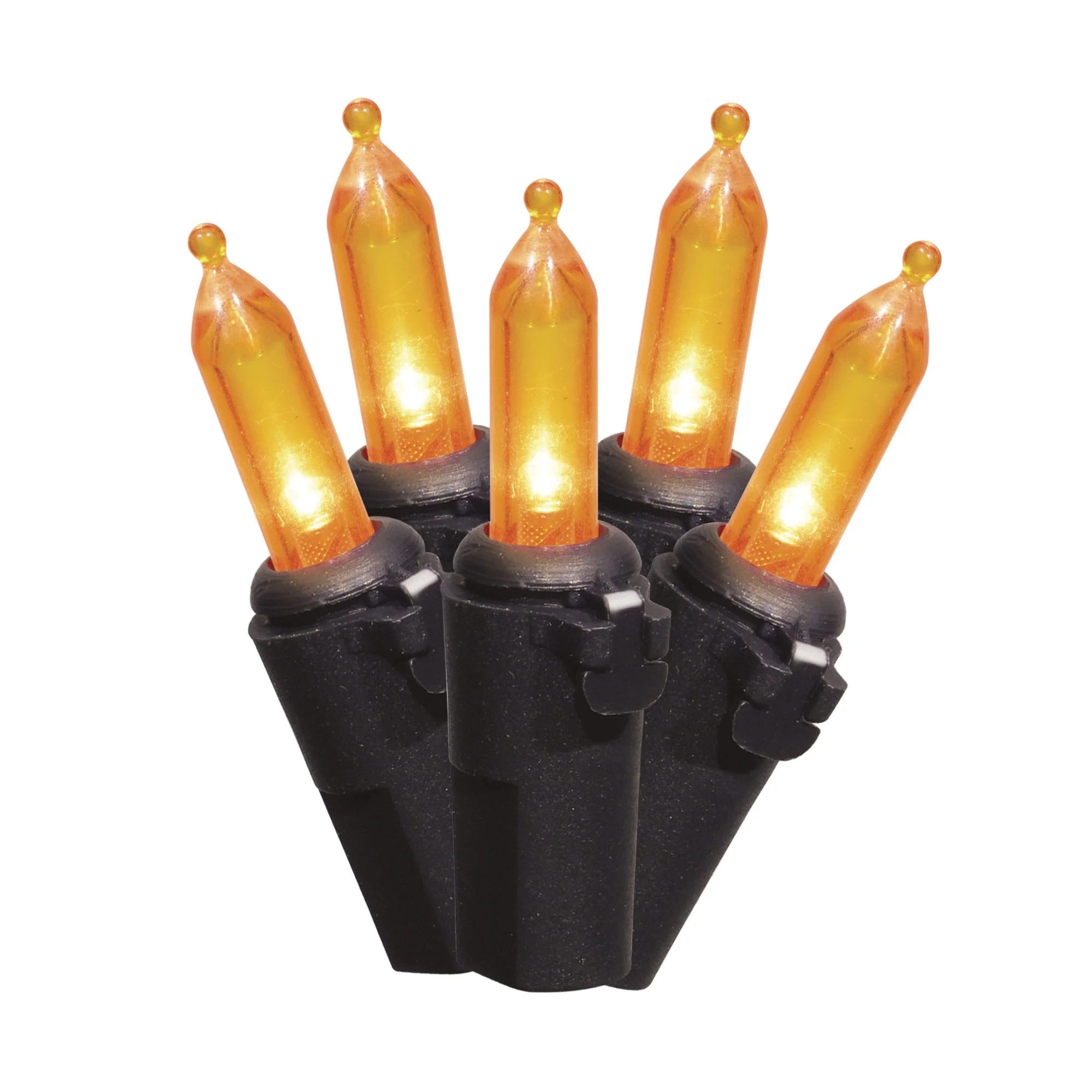 Orang Lights, 100CT, LED Minis, 19.5ft, Halloween Indoor/Outdoor, by Way To Celebrate | Walmart (US)