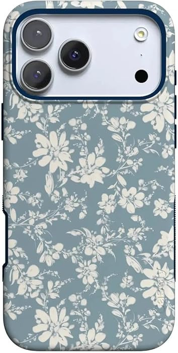 Casely iPhone 17 Pro Case | Afternoon Tea | Blue Floral | Bold Protective Design | Compatible wit... | Amazon (US)
