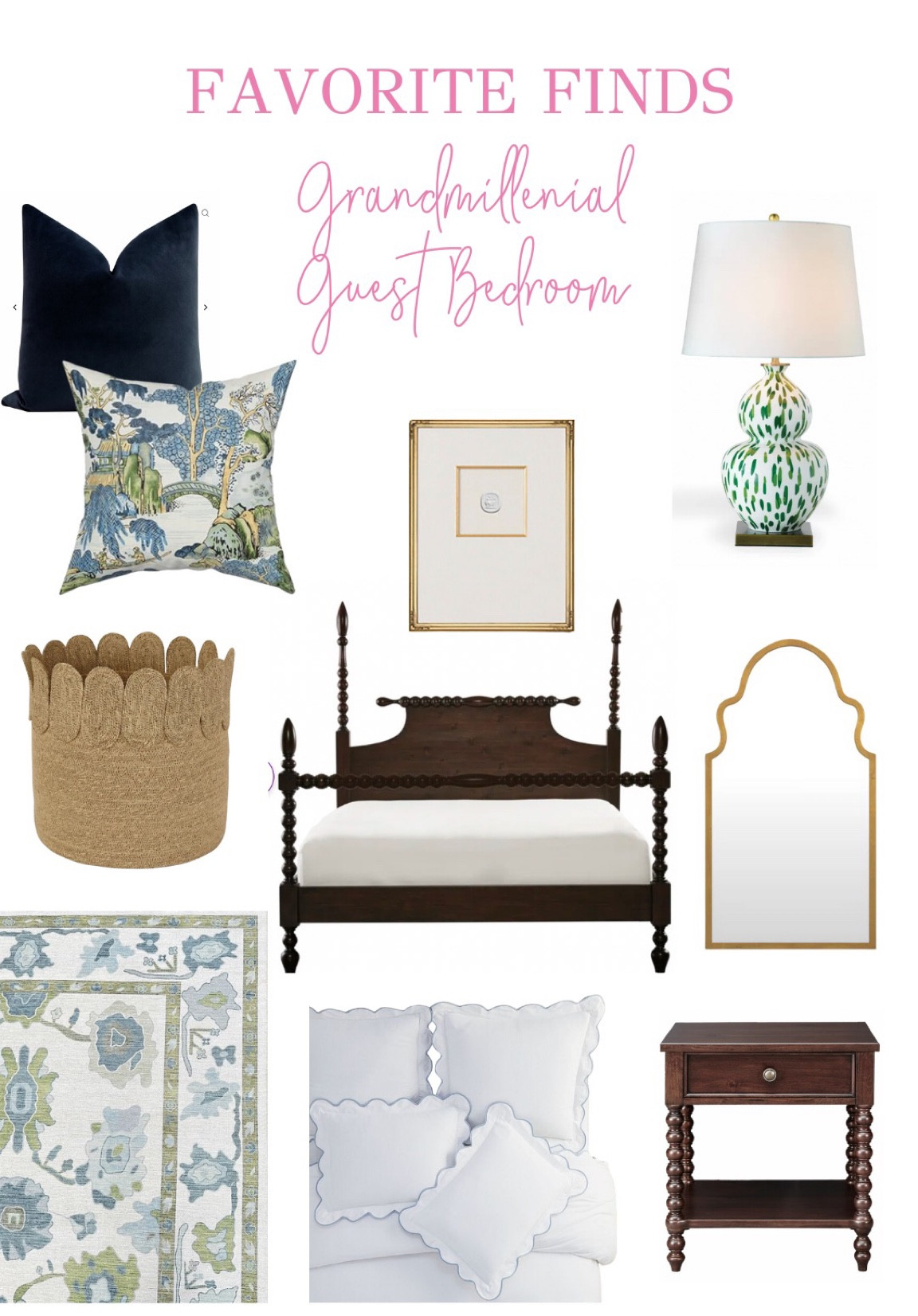 Grandmillenial guest bedroom design ideas 

#grandmillenial #grandmillenialdecor #designinspo #grandmillenialstyle #chinoiserie #traditionalstyle

#LTKxWayfair #LTKSaleAlert #LTKHome