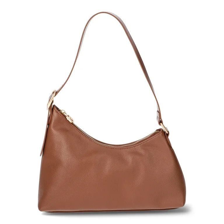 Time and Tru Women's Ashlyn Shoulder Handbag, Chestnut Brown | Walmart (US)