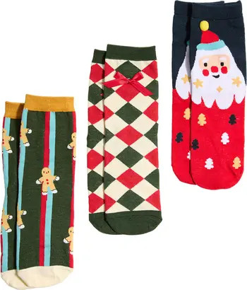Stems Christmas 3-Pack Quarter Socks Gift Set | Nordstrom | Nordstrom