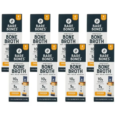 Bare Bones Broth Instant Bone Broth Beverage Mix Chicken Flavor - Case of 8/2.12 oz | Target