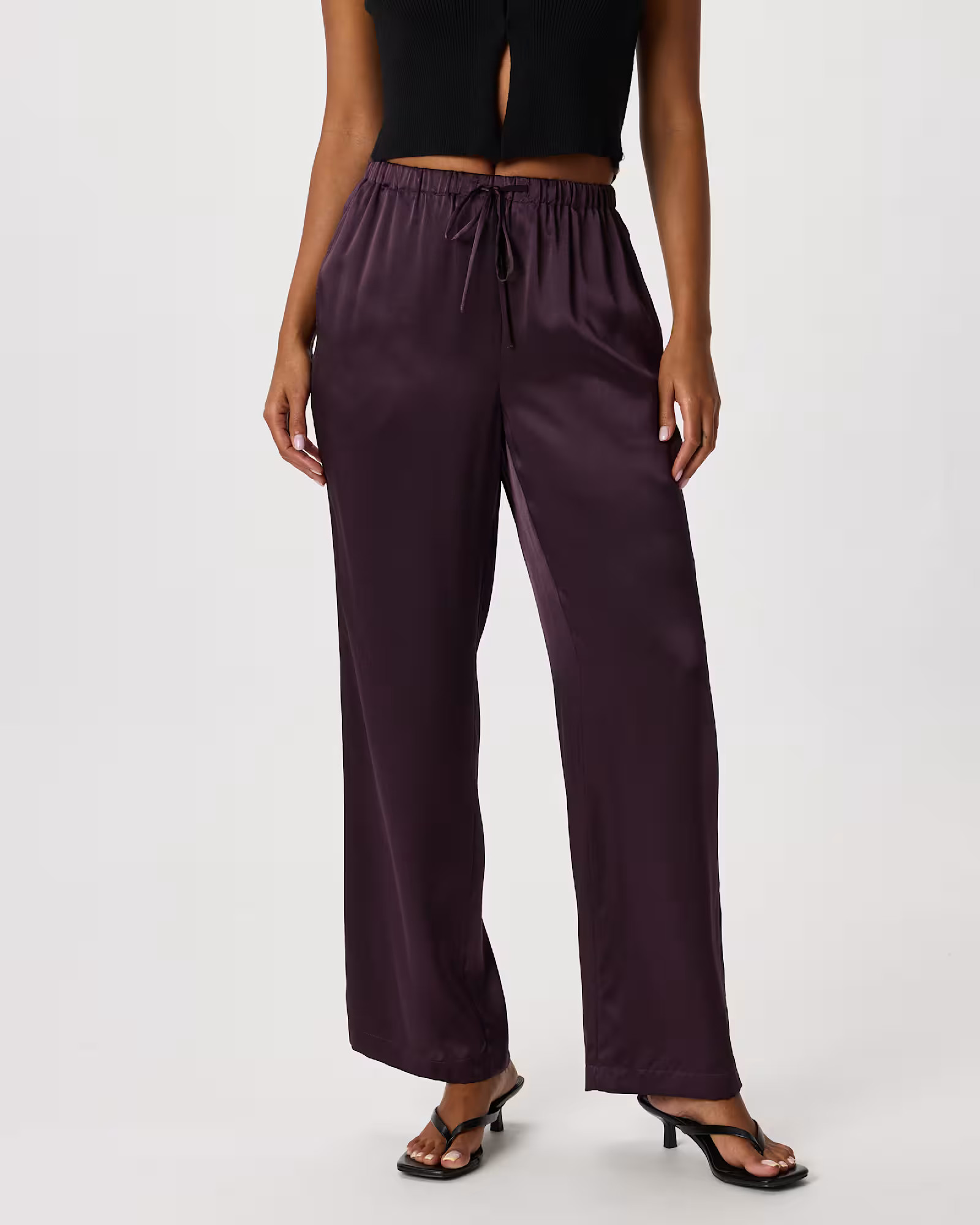 100% Washable Silk Drawstring Wide Leg Pants | Quince