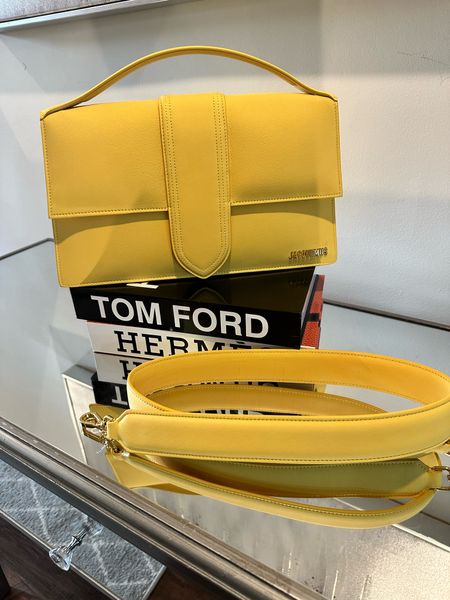 Large Jacquemus Bag- Yellow 
Listed this beauty on poshmark. Keeping the smaller size. 

#LTKStyleTip #LTKItBag #LTKOver40