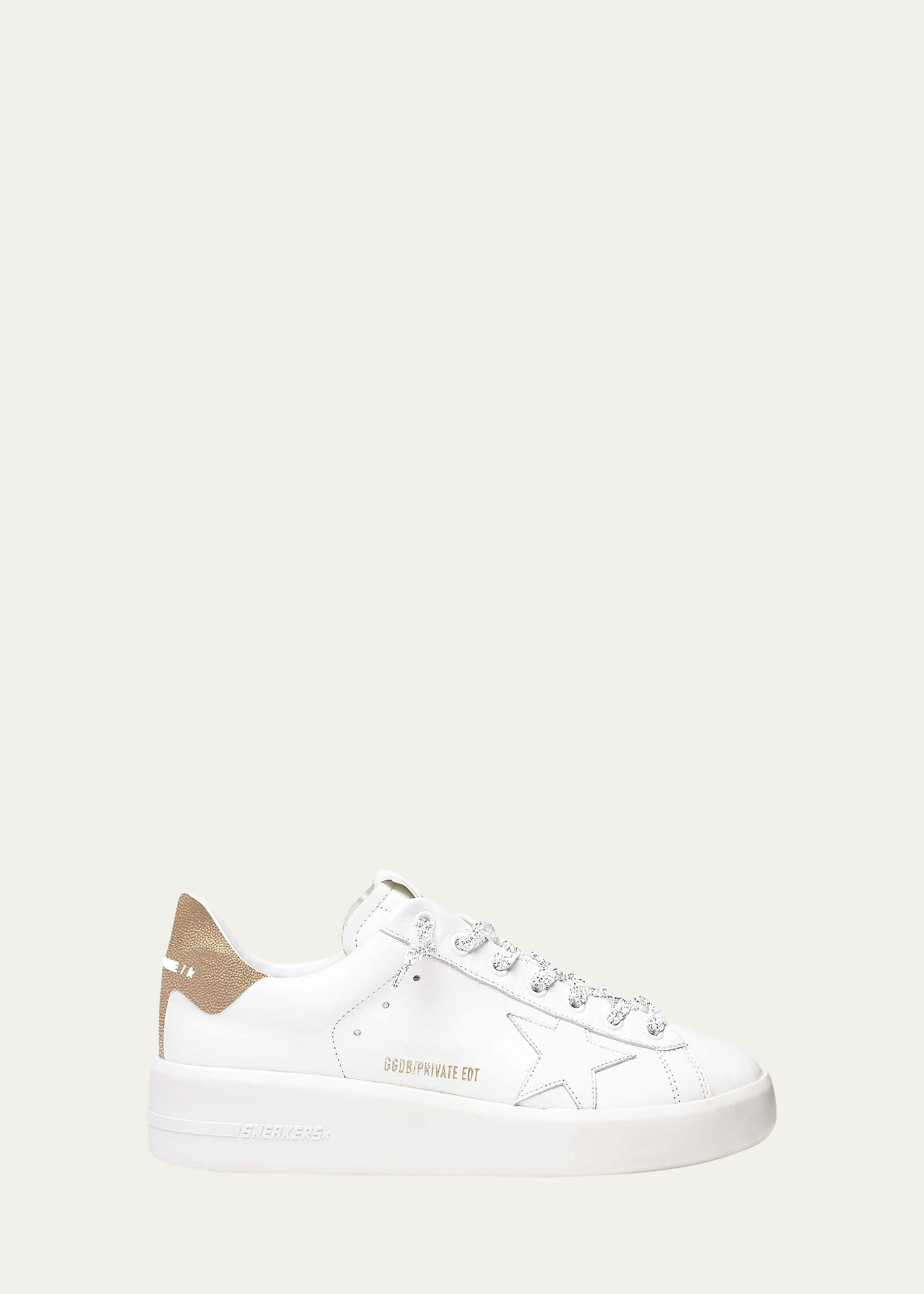 Golden Goose Purestar Mixed Leather Low-Top Sneakers | Bergdorf Goodman