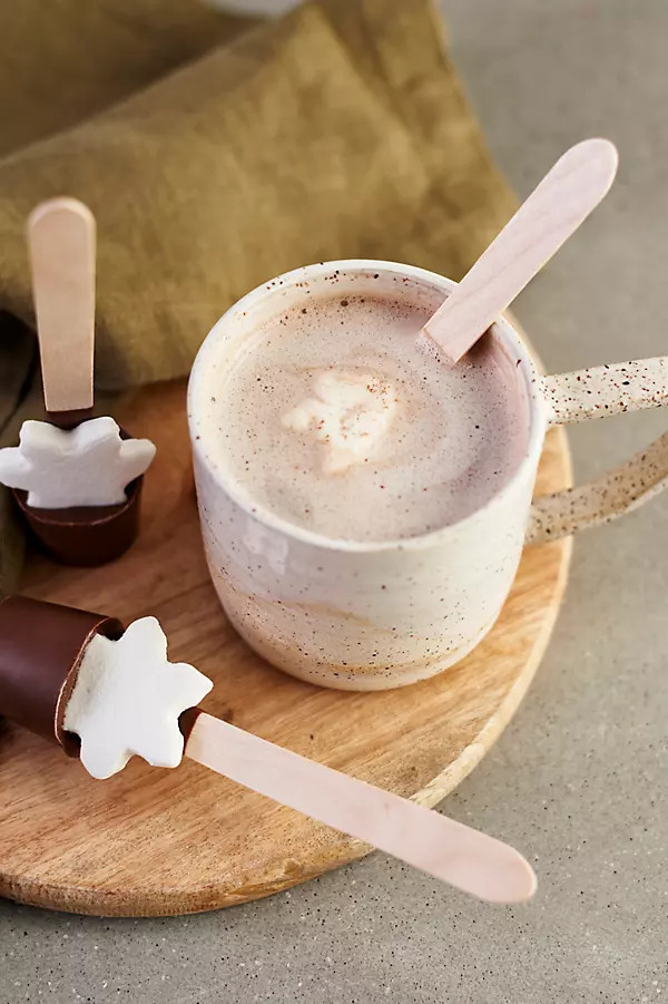 Snowflake Hot Cocoa Stir Sticks, Set of 3 | Anthropologie (US)