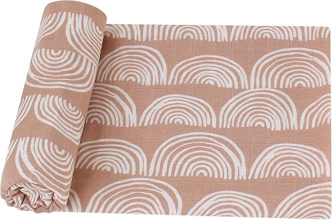 LifeTree Baby Swaddle Blankets - 70% Bamboo/30% Cotton Muslin Swaddle Blankets Unisex - Boho Vint... | Amazon (US)