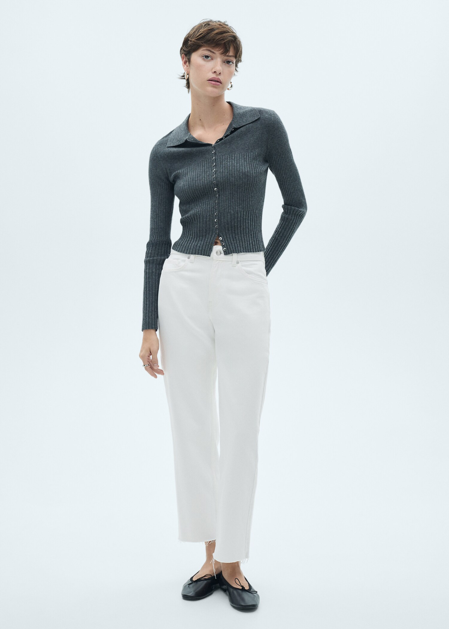 Blanca straight-fit cropped jeans - Women | MANGO USA | Mango (US/MX/AU)