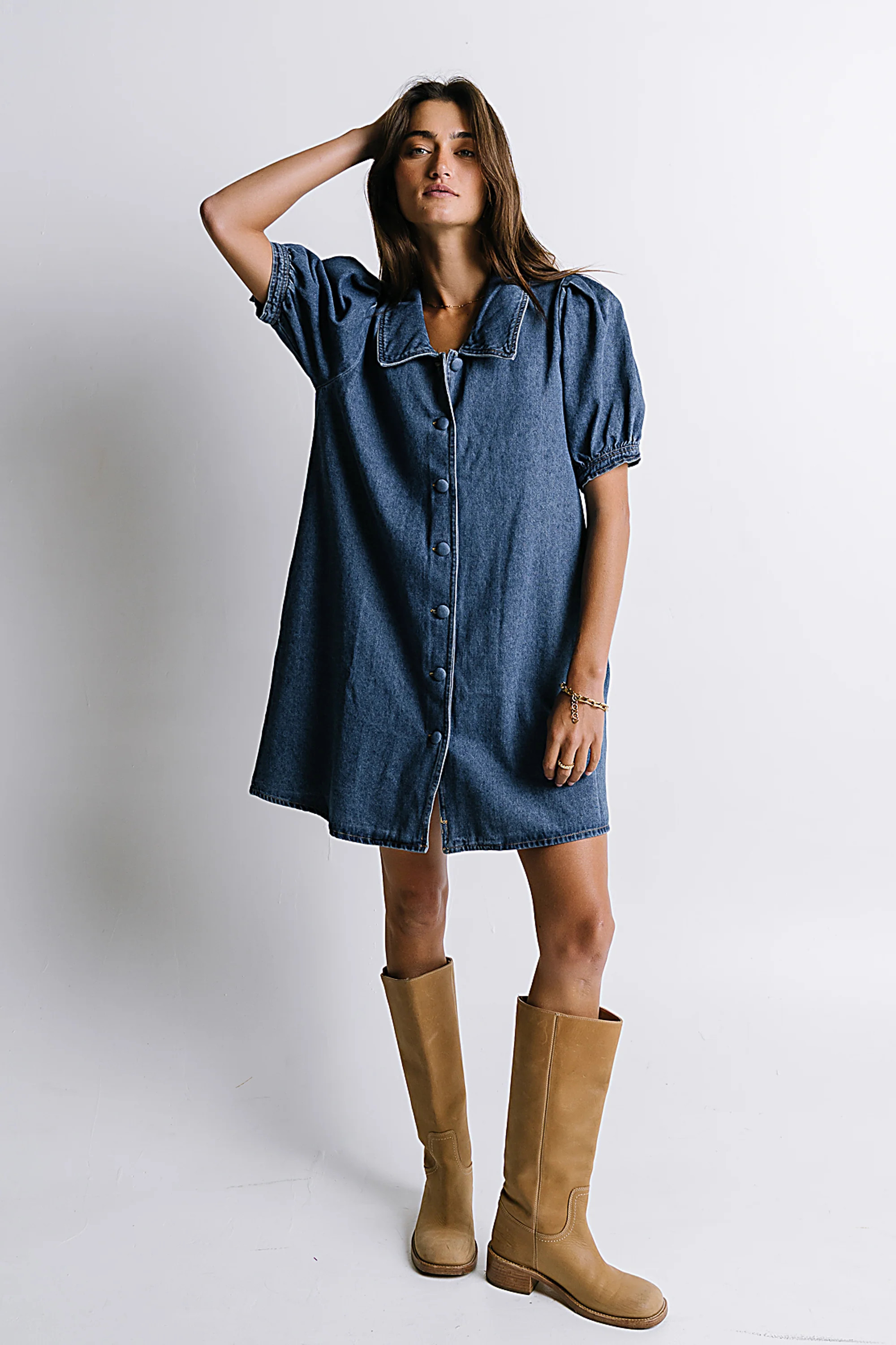 Lola Denim Baby Doll Dress | Böhme US