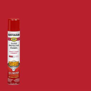24 oz. Turbo Spray System Gloss Sunrise Red Spray Paint (Case of 6) | The Home Depot