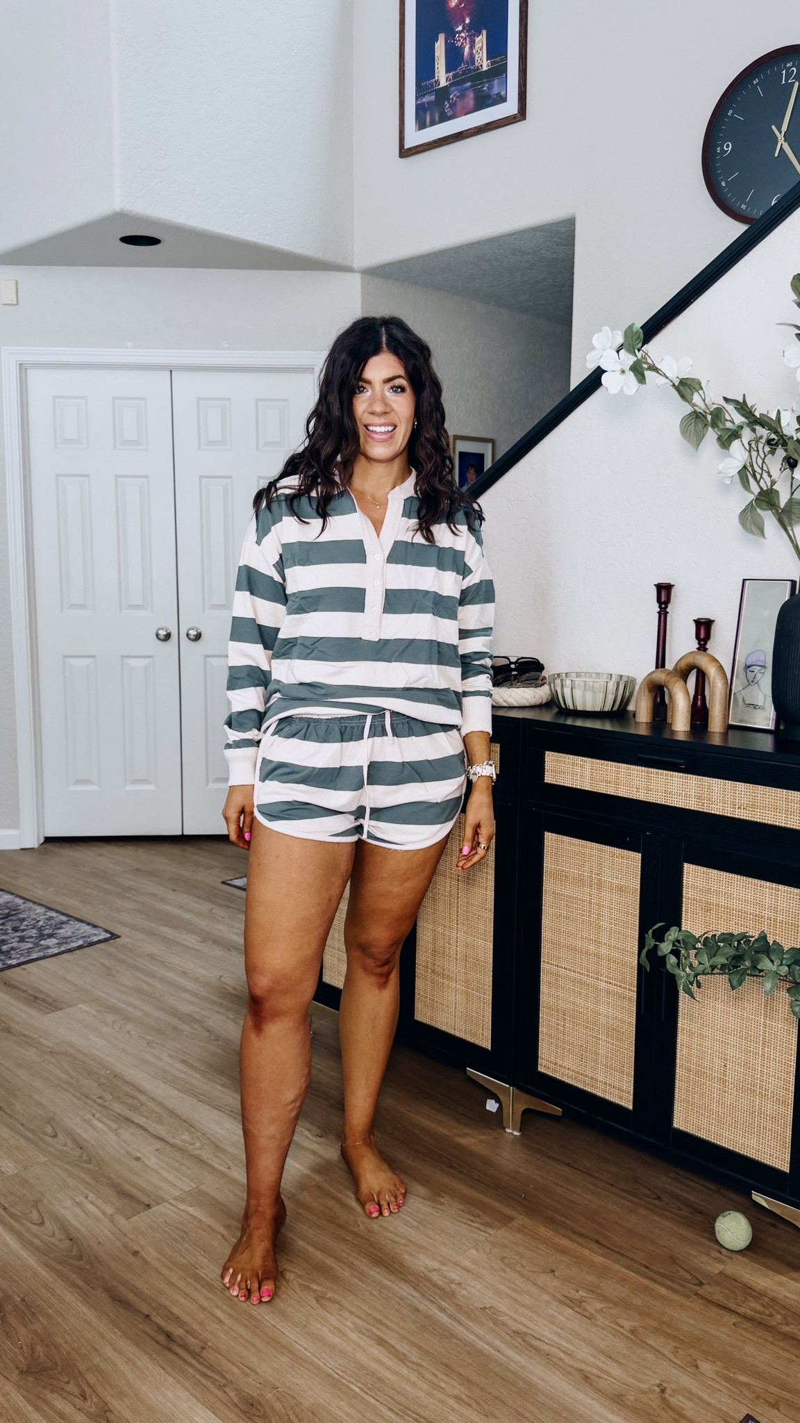 Aerie try on
In a medium striped terry shirt and medium shorts 

#LTKTall #LTKMidsize #LTKSaleAlert