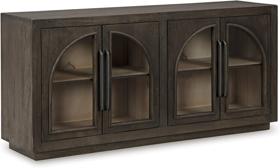 Signature Design by Ashley Dreley Accent Cabinet, 62" W x 16" D x 30" H, Dark Brown | Amazon (US)