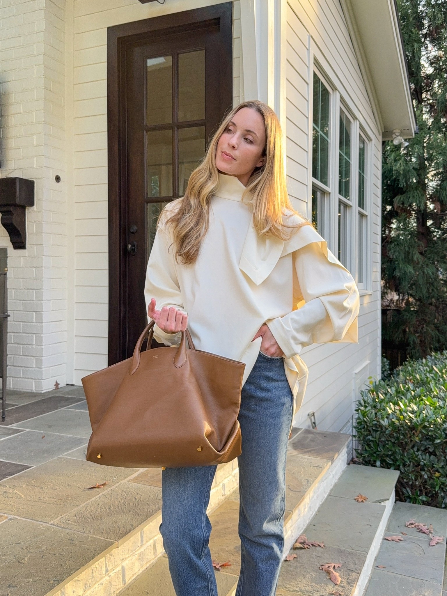 Fall outfit inspo! 🍁 S scarf sweater, 25 jeans. Similar pieces linked to recreate this look!

#LTKootd #LTKgrwm #LTKSeasonal