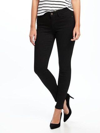 Old Navy Mid Rise Rockstar Skinny Jeans For Women Size 6 Regular - Black jack | Old Navy US