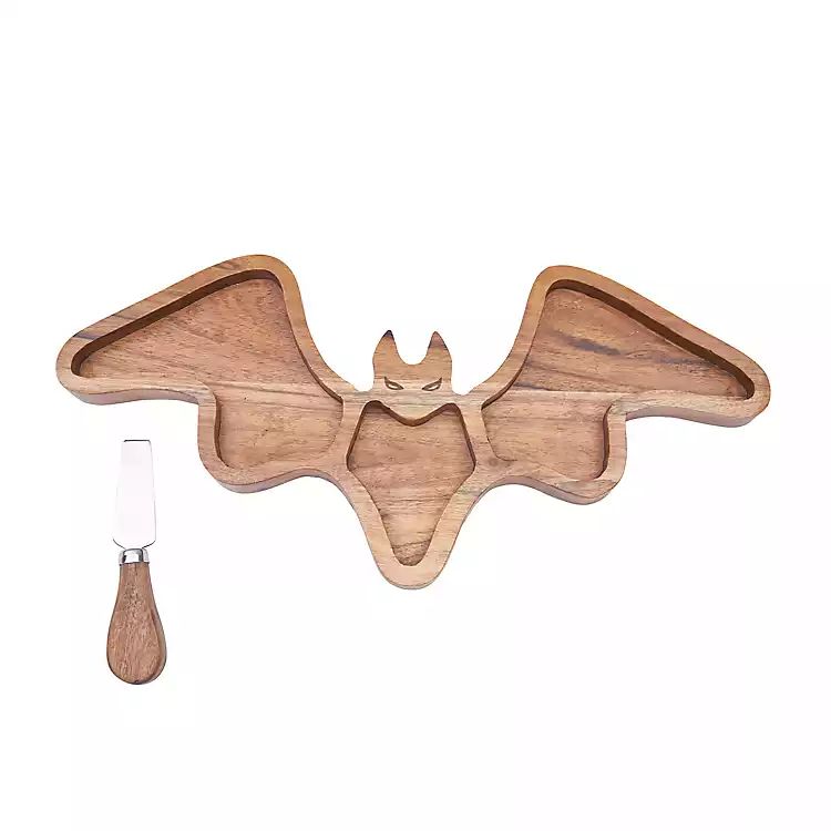 New! Wood Bat Serving Board with Spreader | Kirkland's Home