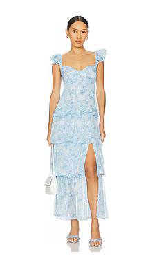ASTR the Label Midsummer Dress in Blue Floral from Revolve.com | Revolve Clothing (Global)